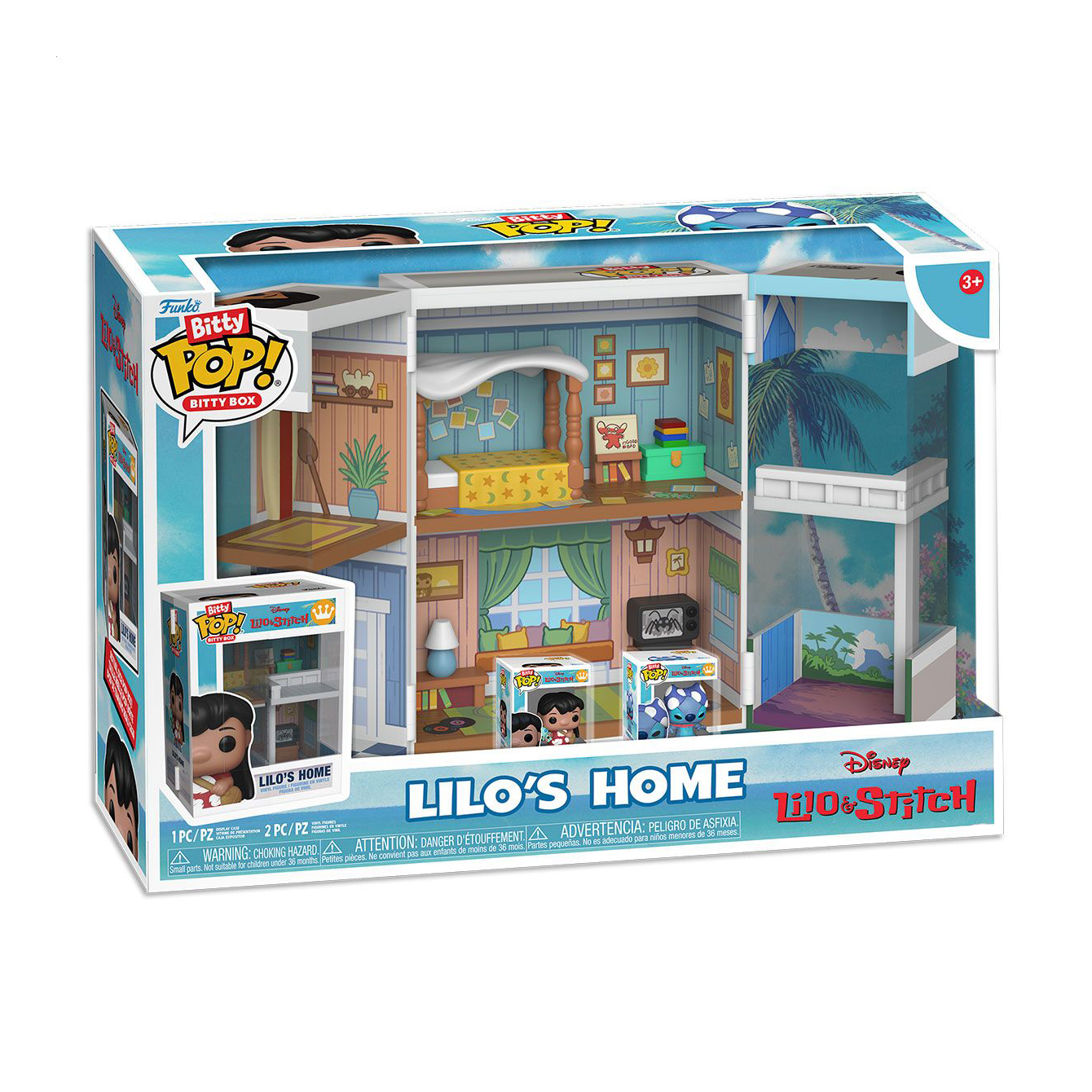 Дитячий ігровий набір Funko Bitty Pop! Boxes Ліло і Стіч Будиночок Ліло, від 3 років (85536)